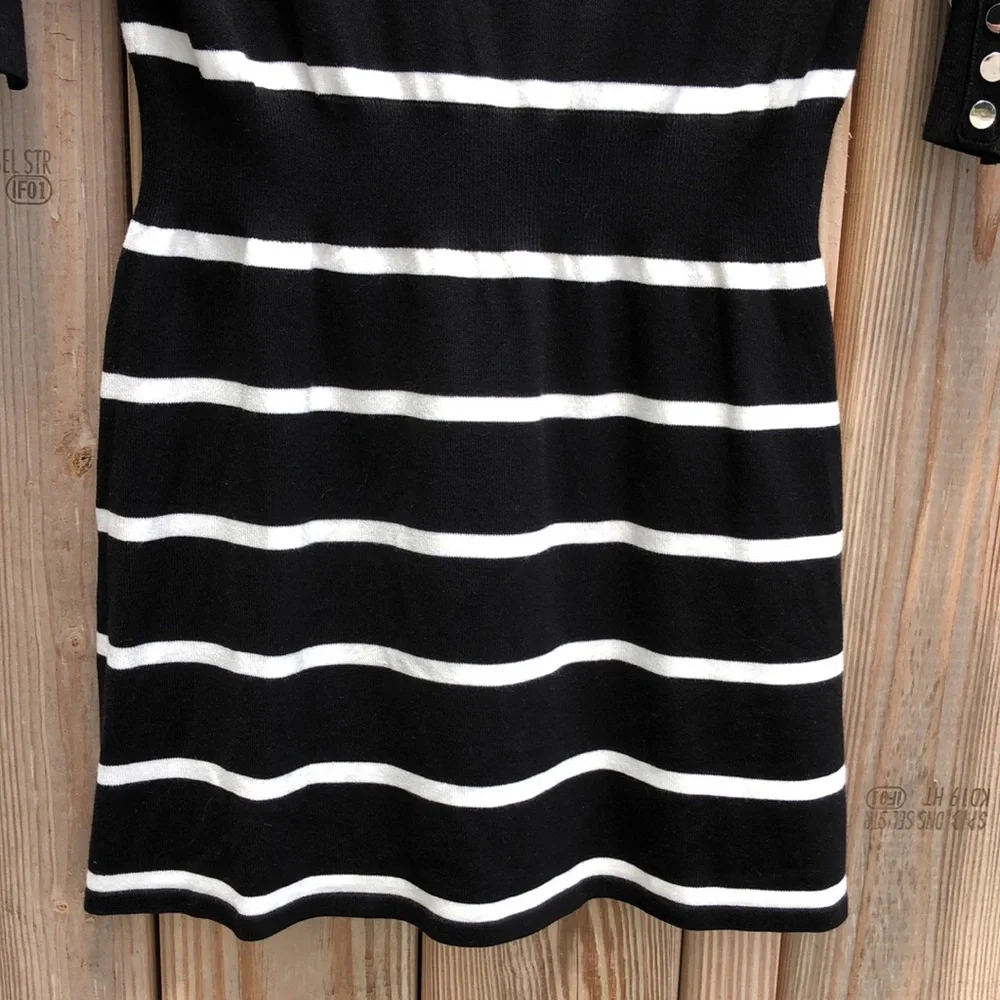 NWT! - WHBM / White House Black Market Stripe Knit Tunic Top - Picture 5 of 7